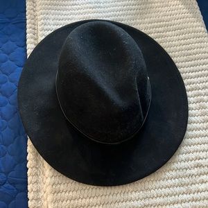 Black free people wide brim hat